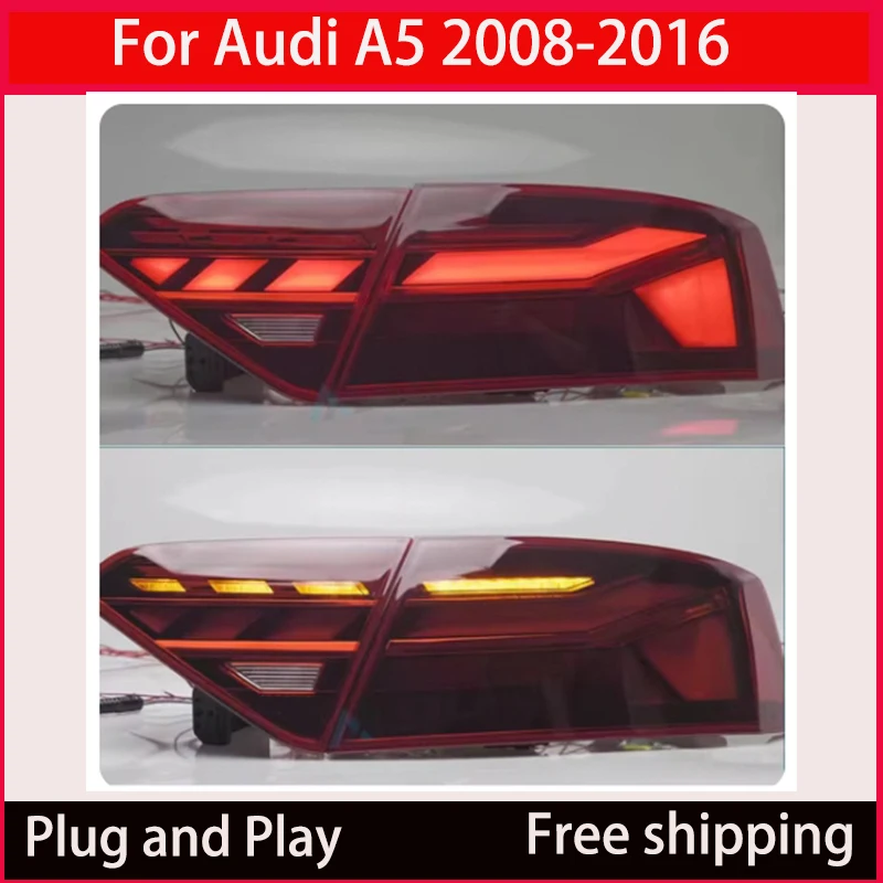 Задние фонари автомобиля Audi A5 2008-2016 Светодиодные задние дневные ходовые огни