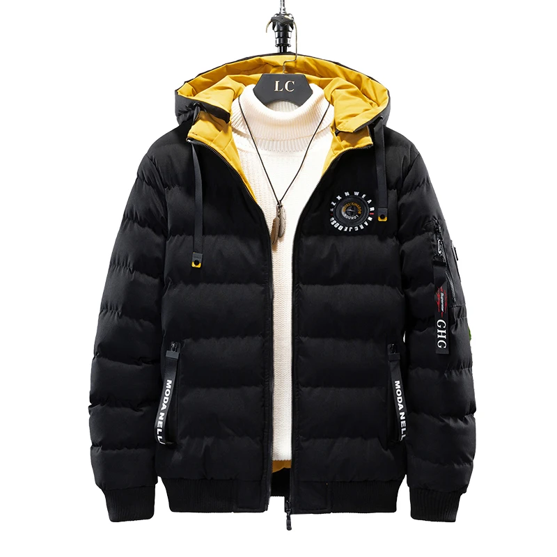 Winter double-sided men's cotton jacket warm cotton jacket detachable hat cotton jacket jacket casual warm fashion