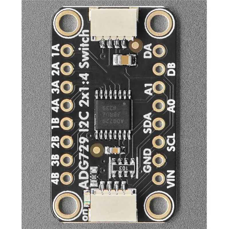Фото Модульная плата матричного аналогового коммутатора ABDW-Dual 1-в-4 5932 для Adafruit ADG729, с 8 независимыми переключателями №2
