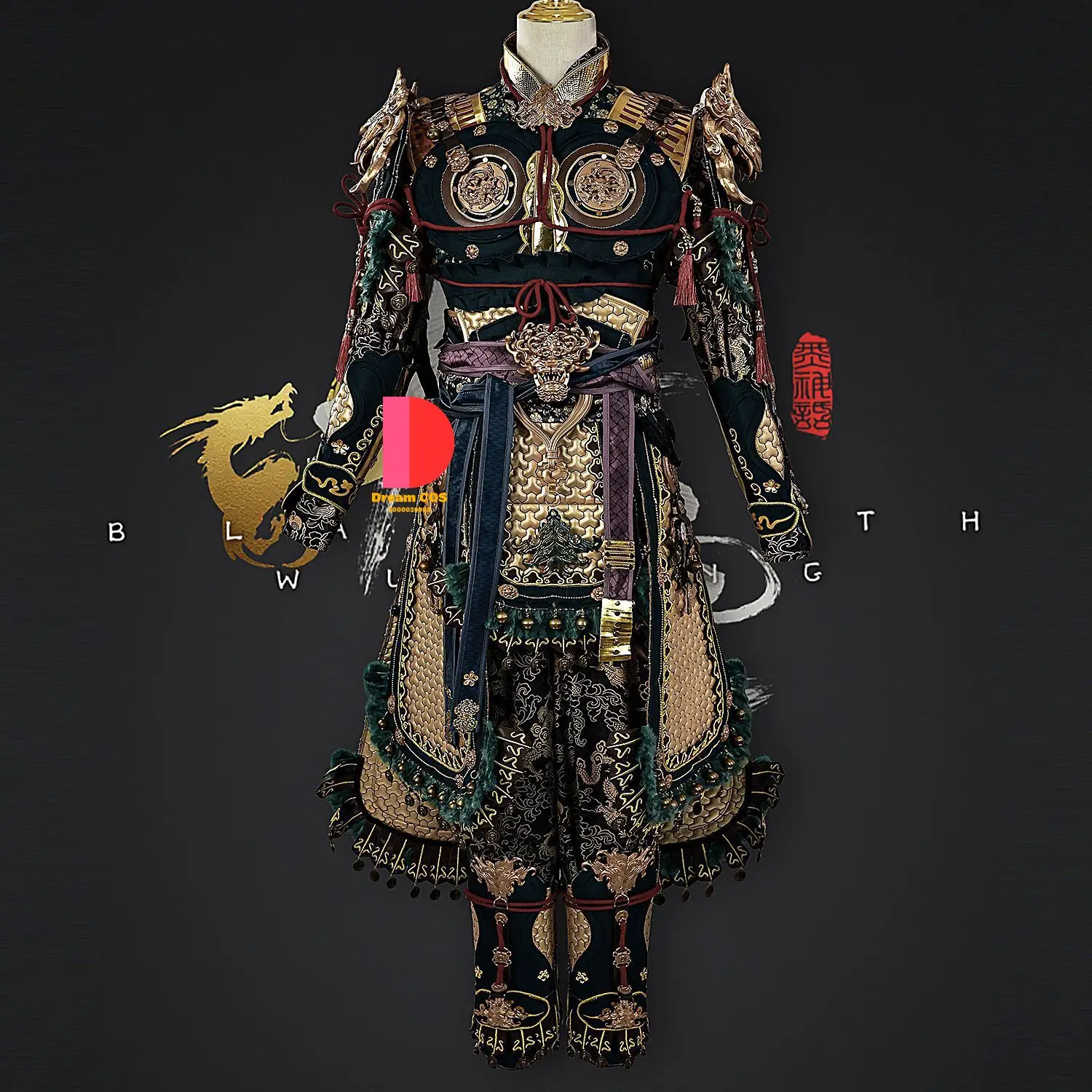 Высококачественный костюм для косплея в стиле аниме Wukong черный миф китайском