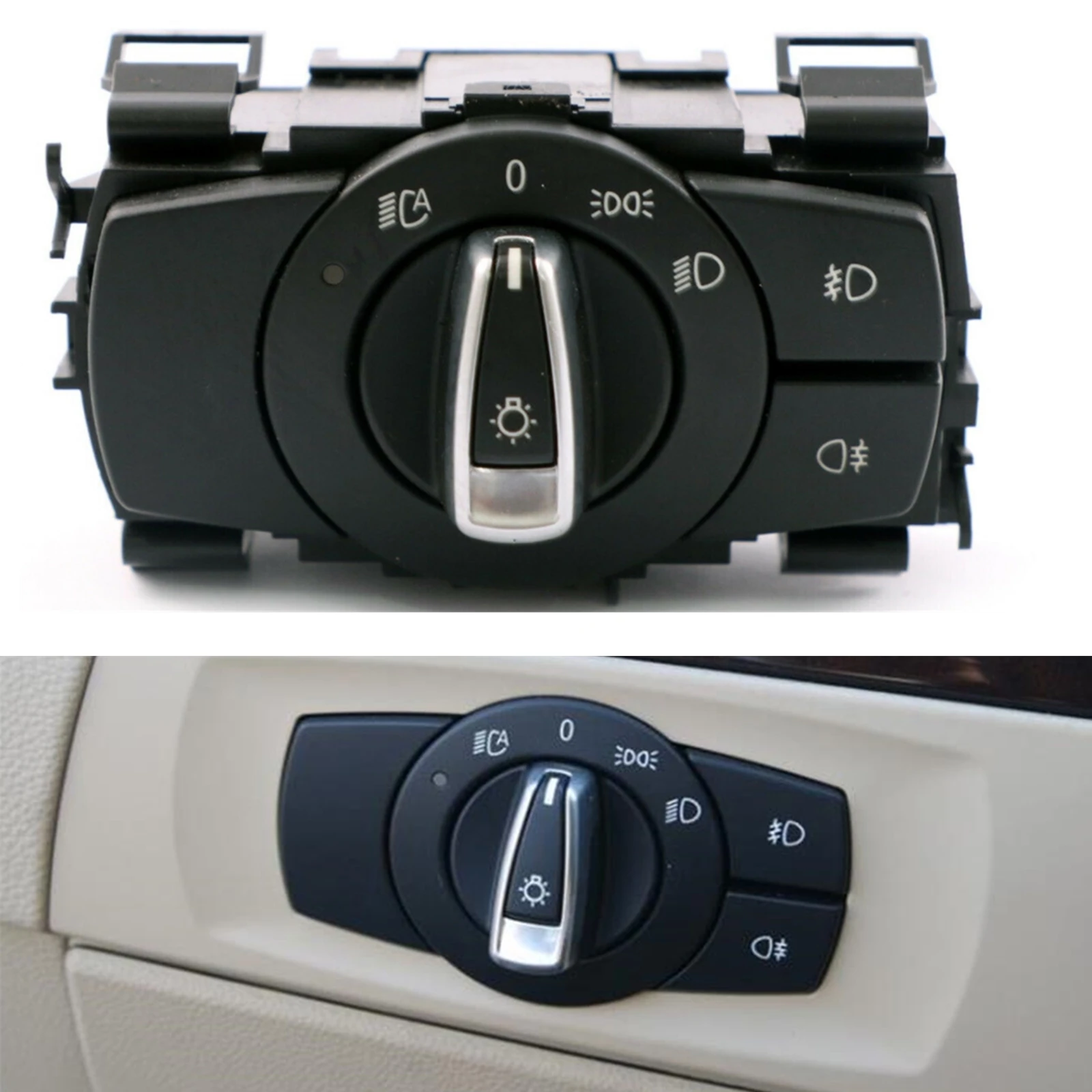 

For BMW 320i 325i 330i 335i M3 2008-2011 1/3 Series X1 E84 E88 E90 E92 Base Model Car Headlamp Button Headlight Switch Assembly