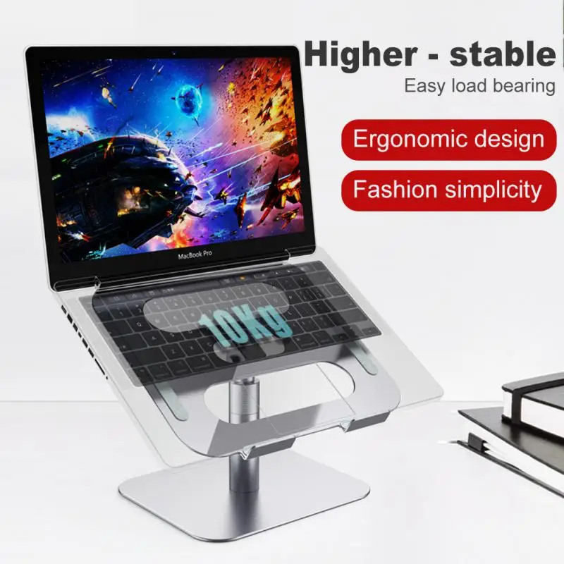 

For Desk Adjustable Notebook Holder Aluminium For Macbook Air Dell Xps Hp Laptop Riser Multi-Angle Height Ventilated