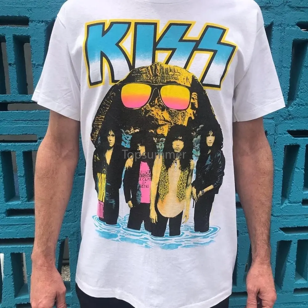 

Vintage Kiss 1990 Hot In The Shade Tour Shirt Size Large