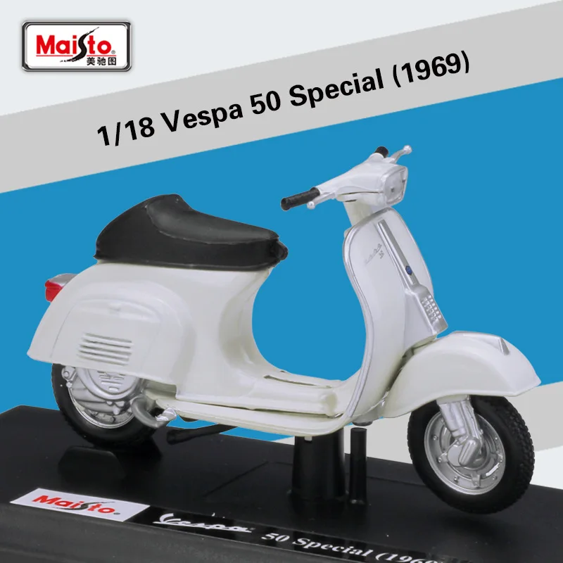 

Welly 1:18 Vespa 50 Special 1969 High Simulator Motorcycle Bike Scooter Motorbike Diecast Alloy Metal Model B206