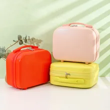 14 inch Colorful makeup case, portable suitcase mini cute travel case women's storage bag, small box wholesale Suitcases Luggage