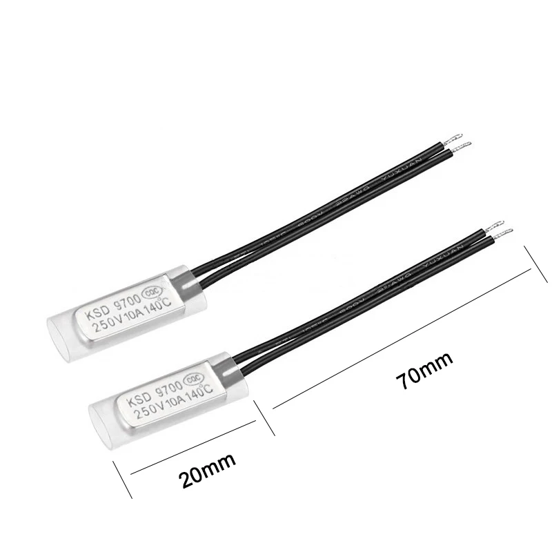 KSD9700 датчик переключения температуры 15C-155C 5A 250V 30C 40C 60C 80C 90C NO NC AC/DC Универсальный