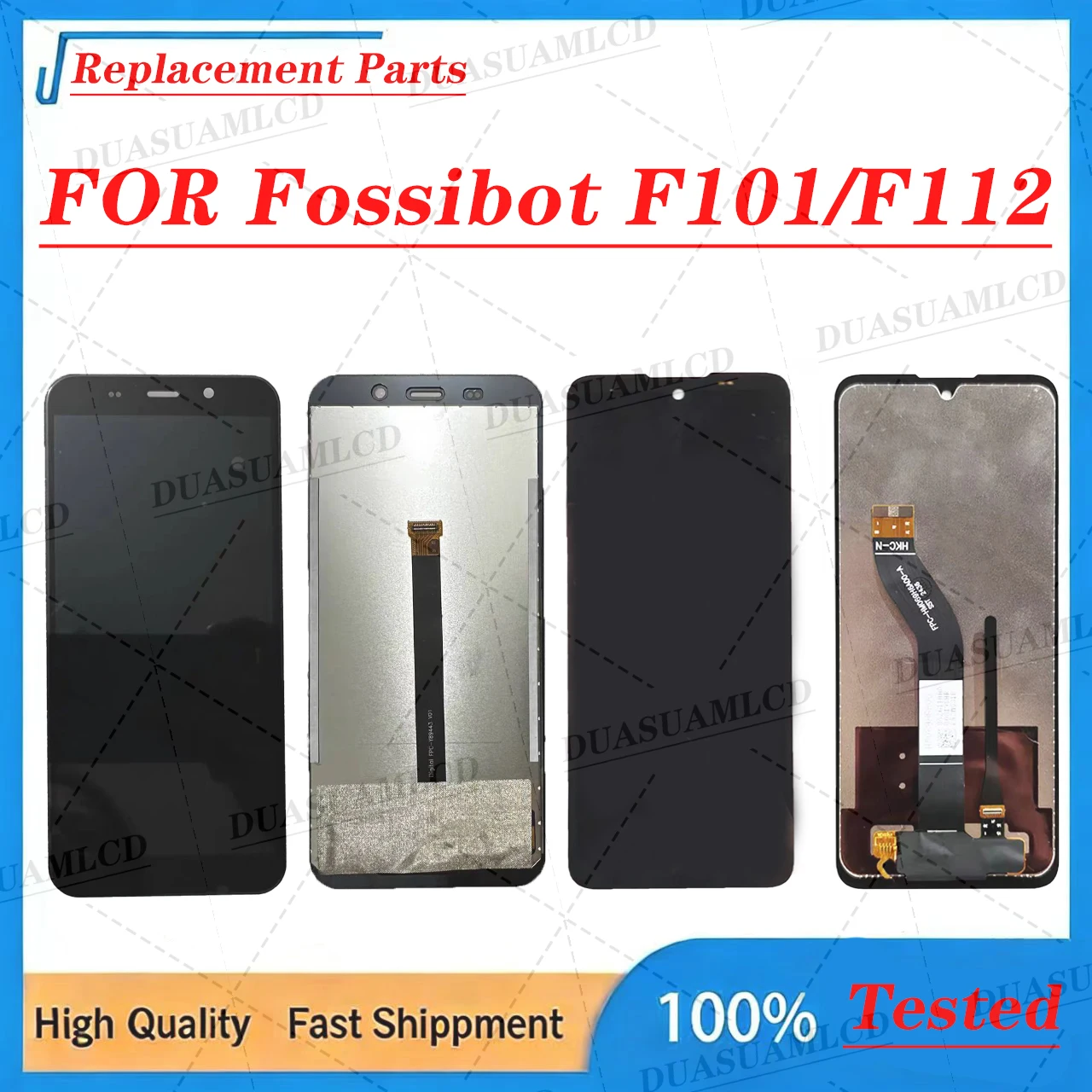 Фото Дисплейный модуль с тачскрином для Fossibot F101, F101 Pro, F112, F112 Pro: Запасные части, HD+ IPS экран №1