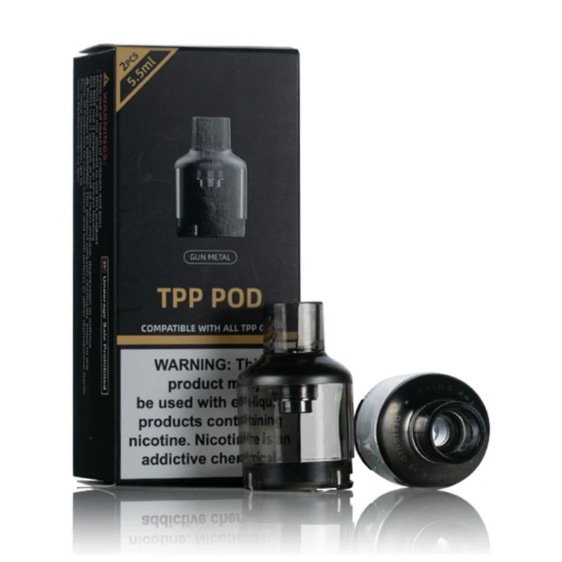 

2pcs Refillable Pod for TPP Pod / Drag X /Drag 3 Atomizer Core 5.5mL Refillable Pod Capacity Cartridge Replacement