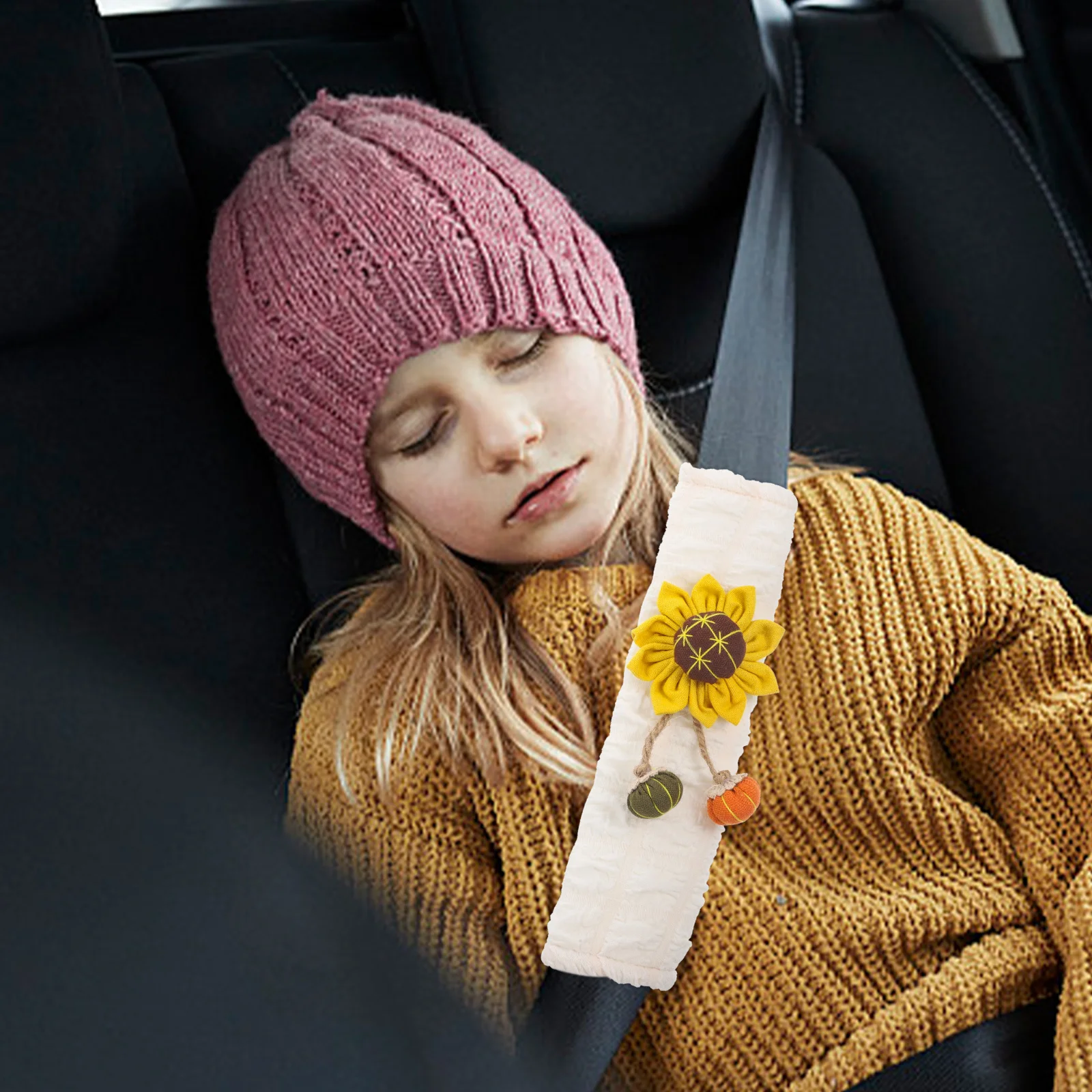 

Seat Belt Shoulder Cover Auto Neck Protector Children Car Cushion Strap Pads Polyester Decor