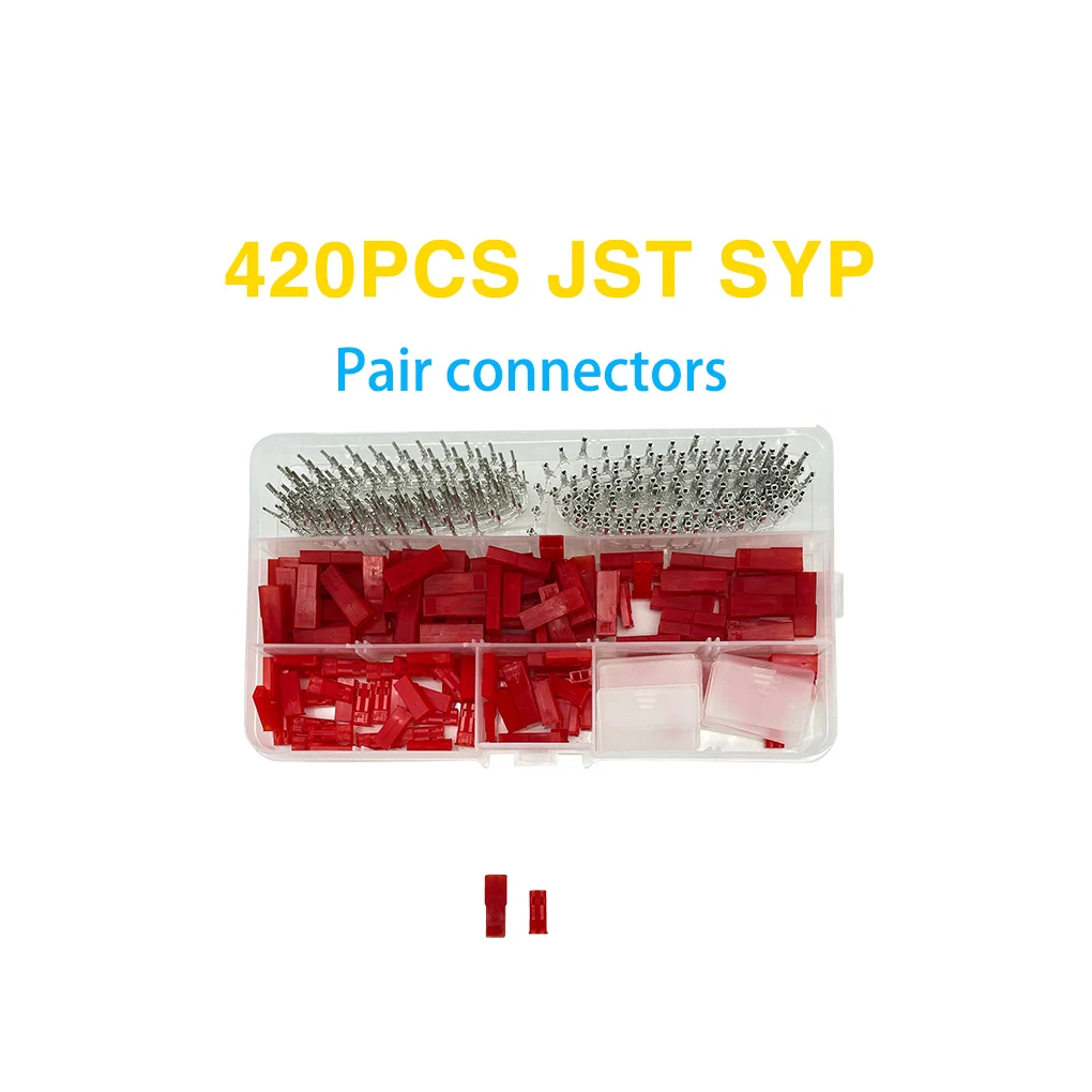 

420 Pcs JST SYP Terminal 2P Housing Connector Electrical Accessories Pin