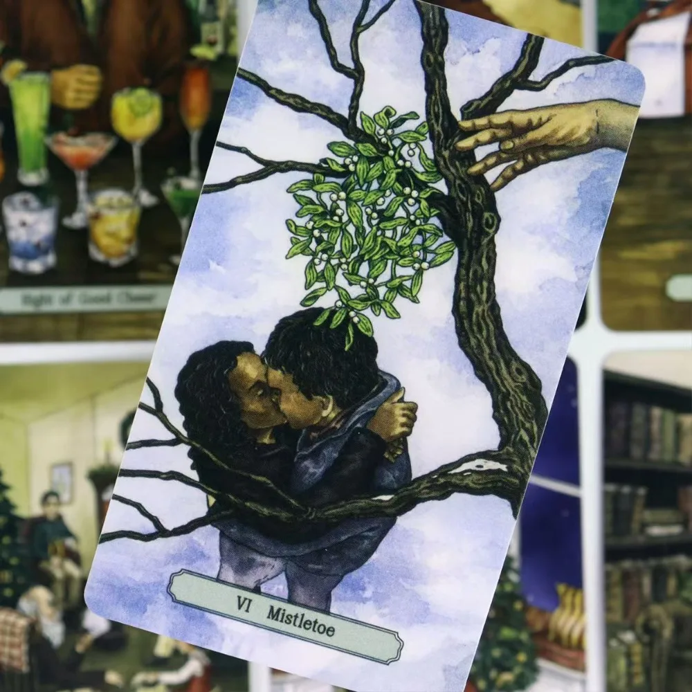 10 3*6 см Yuletide Tarot Hope warm и Cheer для самое замечательное время года 78 шт. карт