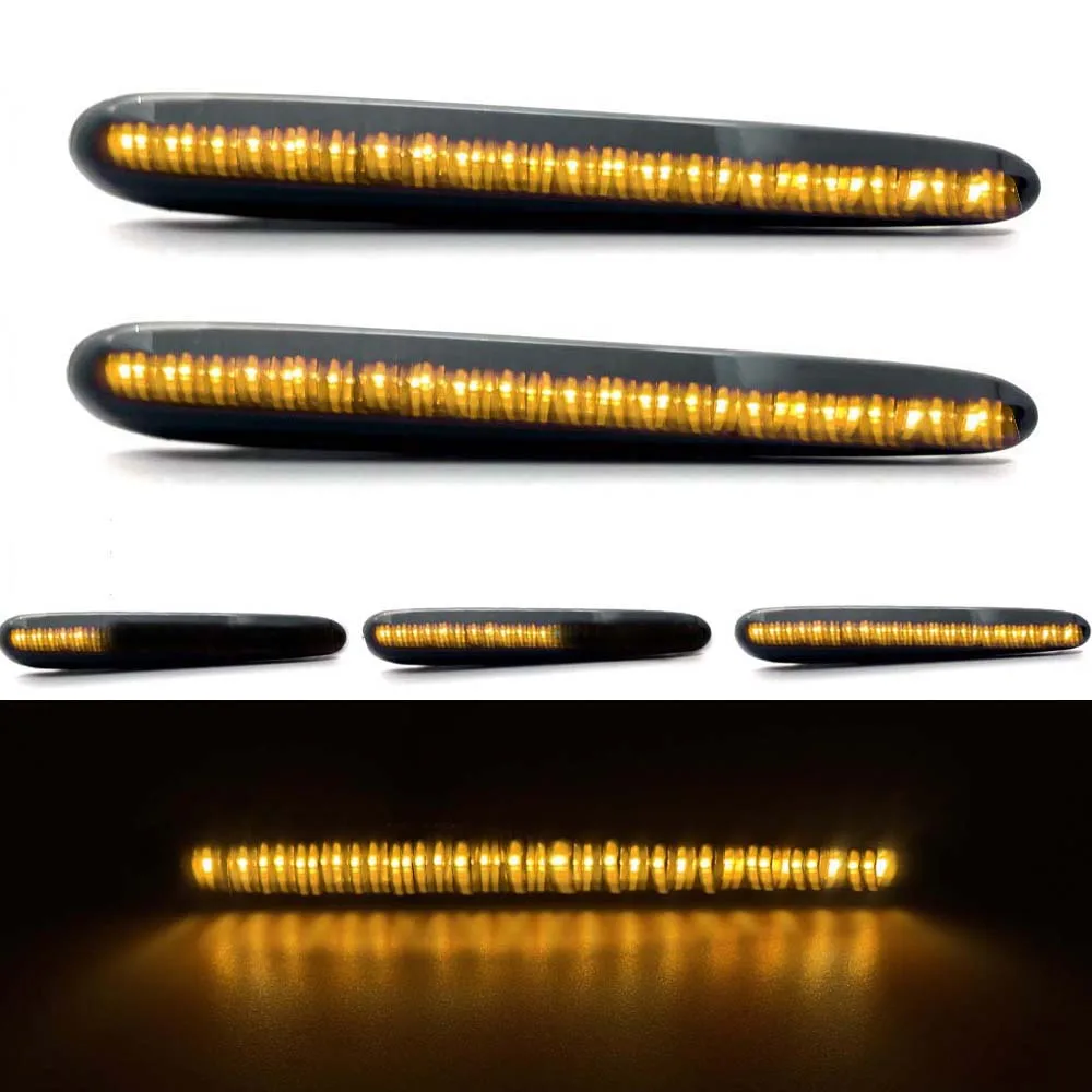 

2x Dynamic Amber LED Side Marker Wing Indicator Light Turn Signal Lamps For 10-16 Alfa Romeo Giulietta Ti Sprint Velocce Typ 940