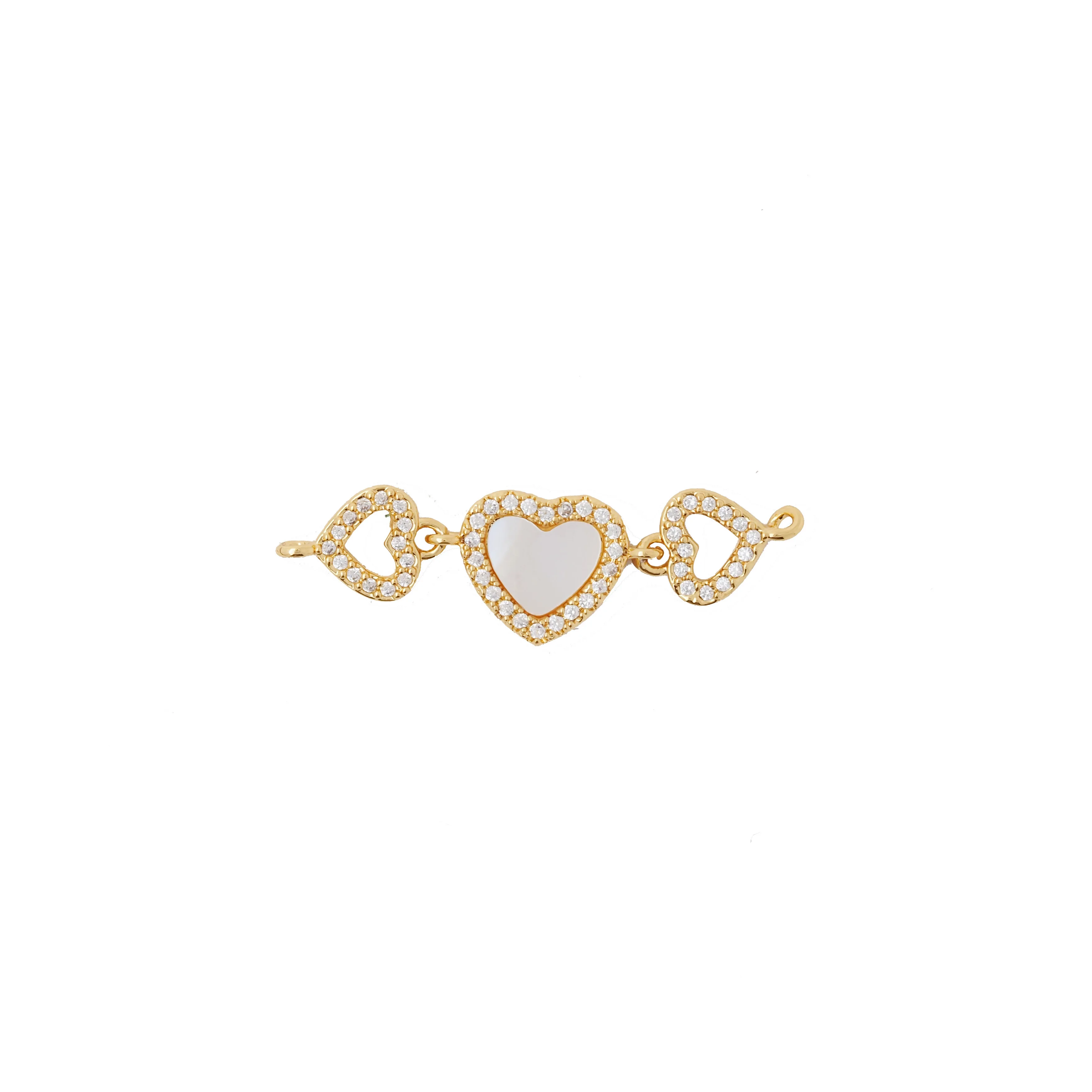 Elegant Stylish Feminine Three Hearts Friendship Bracelet Romantic Triple Heart Jewelry Love Gift For Her