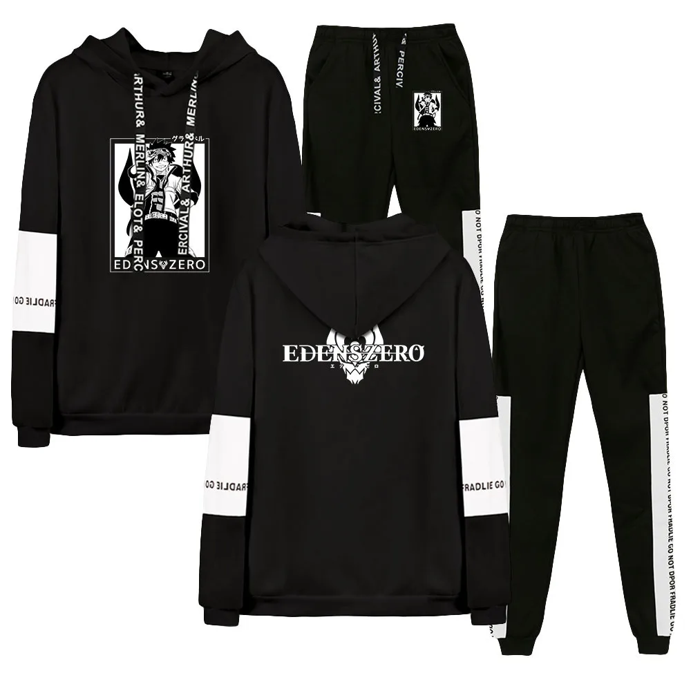 

Edens Zero Hoodie Unisex Tracksuit Two Piece Set Hoodie+Sweatpants Women Men's Sets Harajuku Streetwear Japanese Anime Clothes