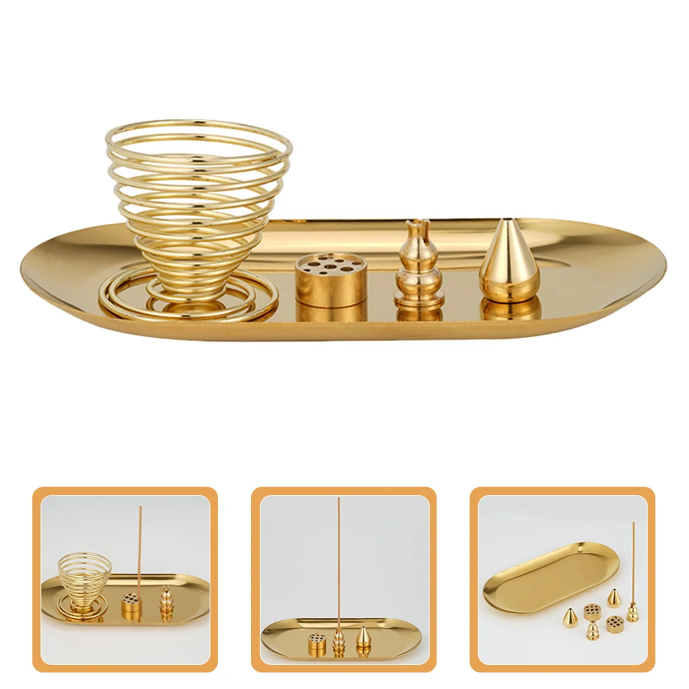 

Aroma Plate Retro Holder Tray Burner Dish Household Exquisite Zen Style Ornament Vintage Decor