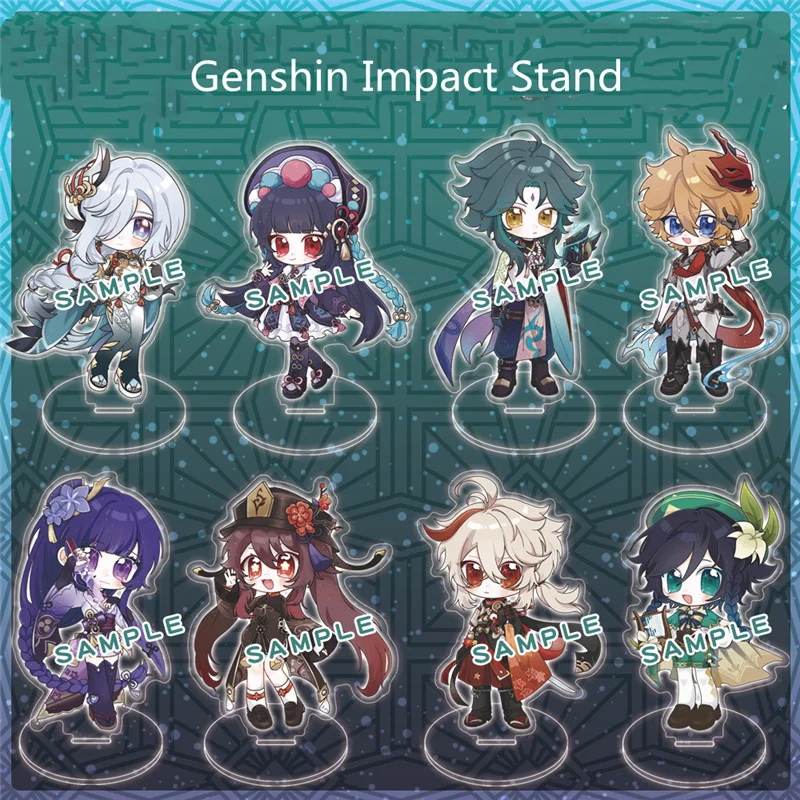 

Popular Anime Genshin Impact Figure Acrylic Game Raiden Shogun Kaedehara Kazuha DIY Stand Model Desk Decor Fans Collection Gift