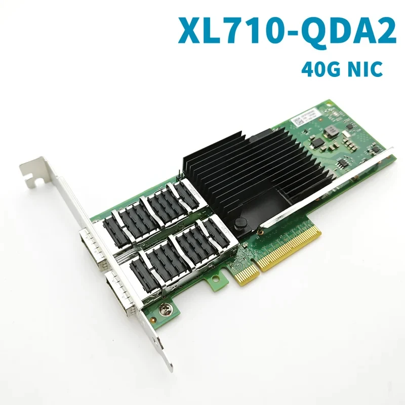 Фото Оригинальная сетевая карта Intel 40G QSFP+ с двумя портами PCIe 3.0 x8, модель XL710-QDA2/XL710-QDA1, состояние 95% новое №1