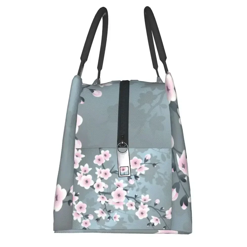 Темно-розовая сакура вишневый цвет изолированная сумка-тоут для обеда женщин