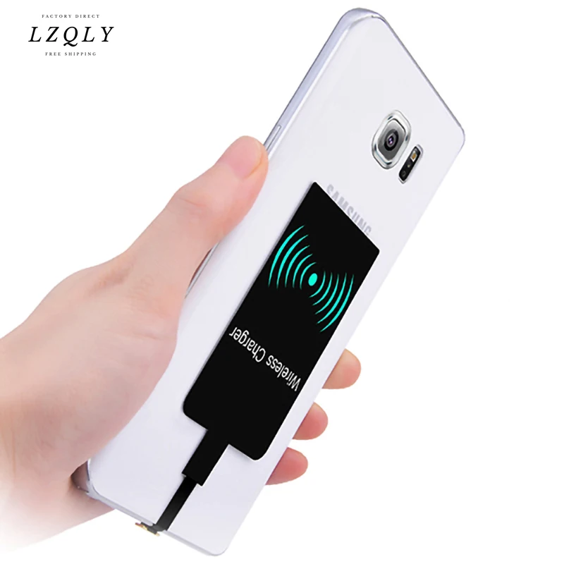 

Qi Wireless Charging Connector For iPhone 7 6 Micro USB Type C Universal No Wireless Charger Mount Mobile Phone Adapter Receiver