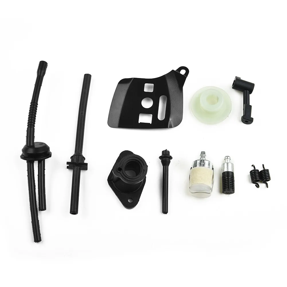 

2500 25cc Chinese Chainsaw Fuel Oil Hose Worm Gear Intake Manifold Bar Plate Chainsaw Parts For Home Garden Tool