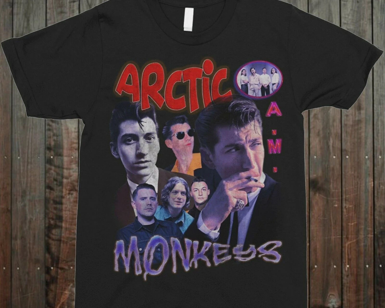 

Men T-Shirt Arctic Monkeys 90S Crewneck Vintage T-Shirt(1)Women Tshirt