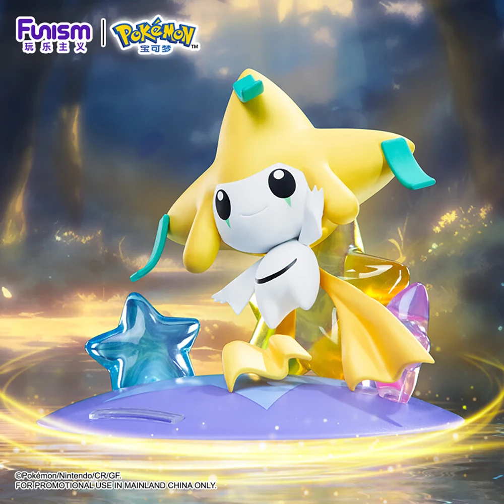 Фото [В наличии] Оригинальные коллекционные фигурки Funism Pokemon Jirachi & Celebi, модель-украшение, игрушки №4