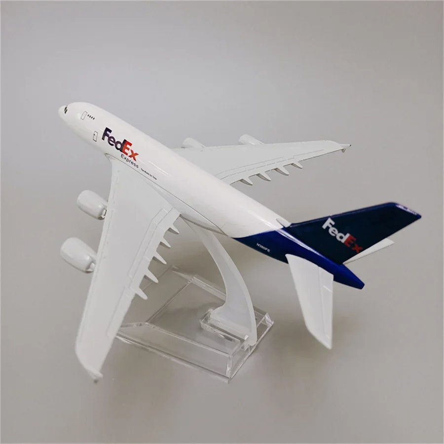 16 см Air FEDEX Express A380 аэробус авиакомпании металлическая модель летательного