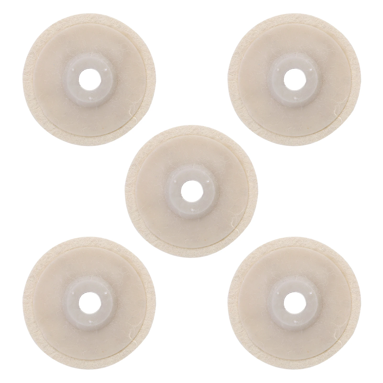 

5pcs Jewelry Glass Angle Grinder Drill Tool Mandrel White Buffing Disc Discs Metal For Polishing Rotary Abrasive