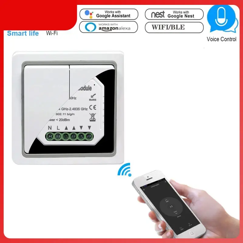 

Высококачественный выключатель для жалюзи, чувствительный переключатель для штор, таймер и расписание, прочный ролик для штор «сделай сам», компактный для умного дома, 3 А