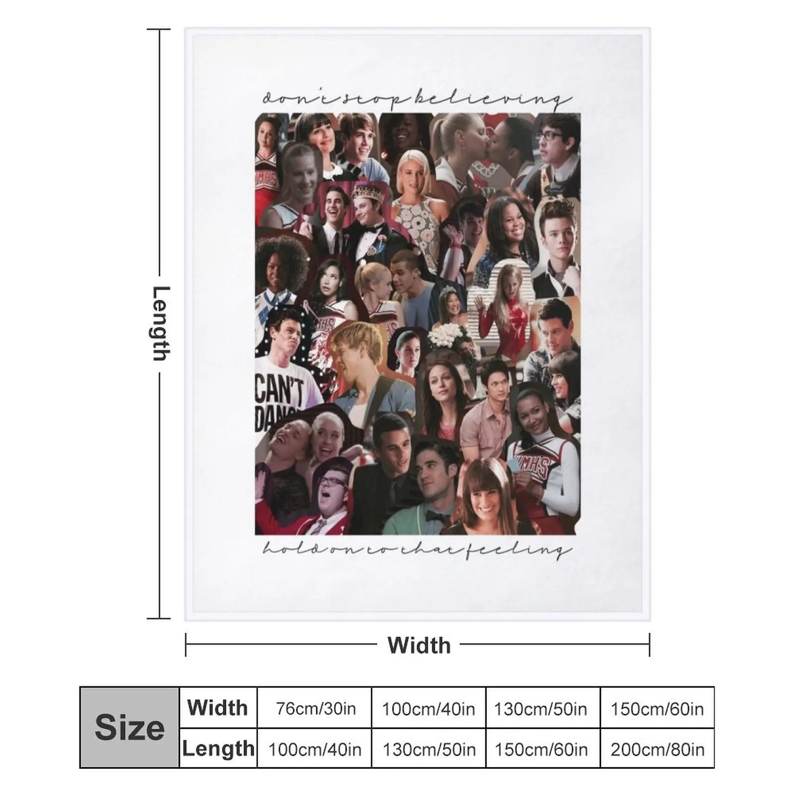 Одеяло Glee Collage для зимы одеяла спальных мешков