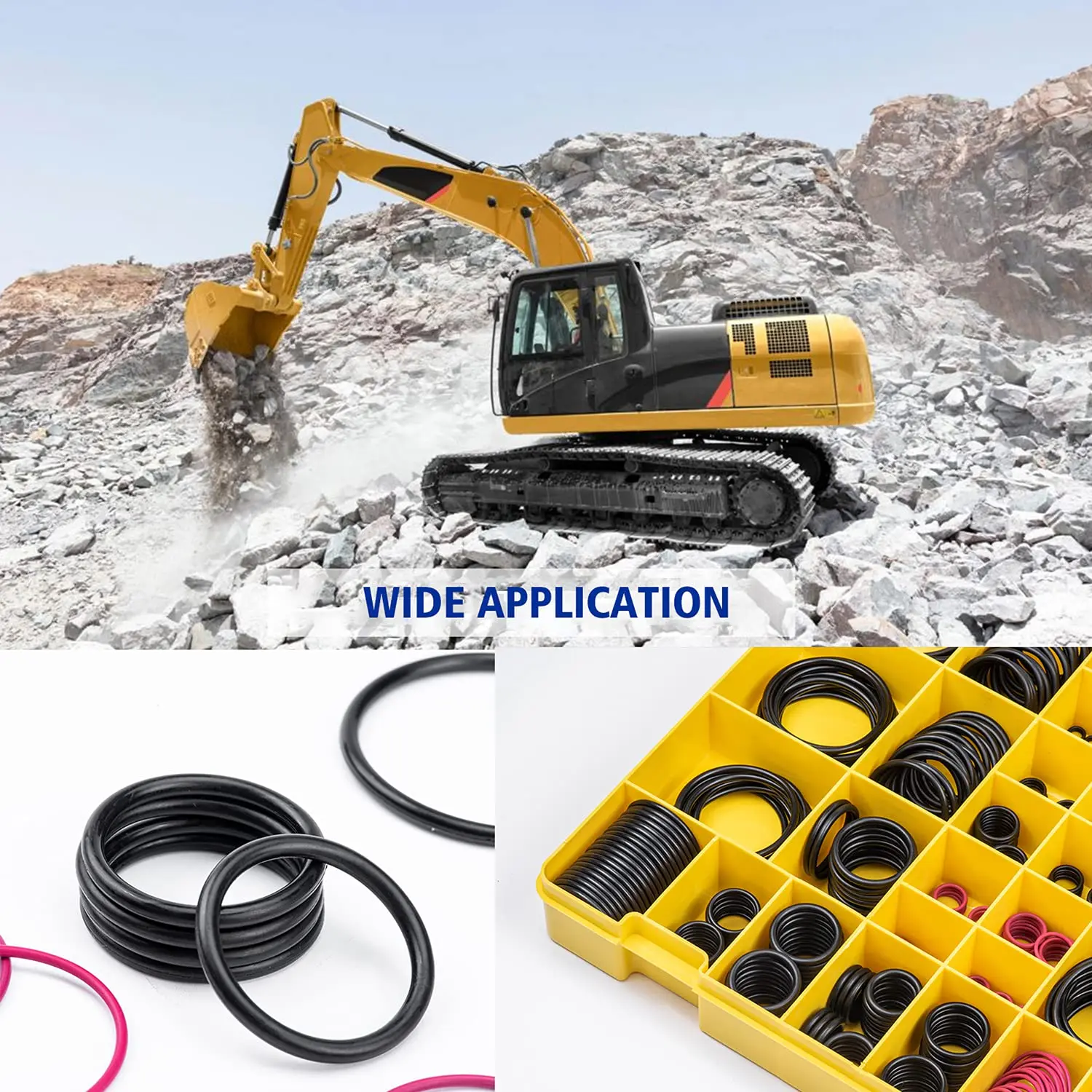 

For Caterpillar CAT 4C-4782 4C4782 Excavating Hydraulic Cylinder Oil Sealing Repair Kits 270-1528 2701528 Nitrile Rubber Gaske