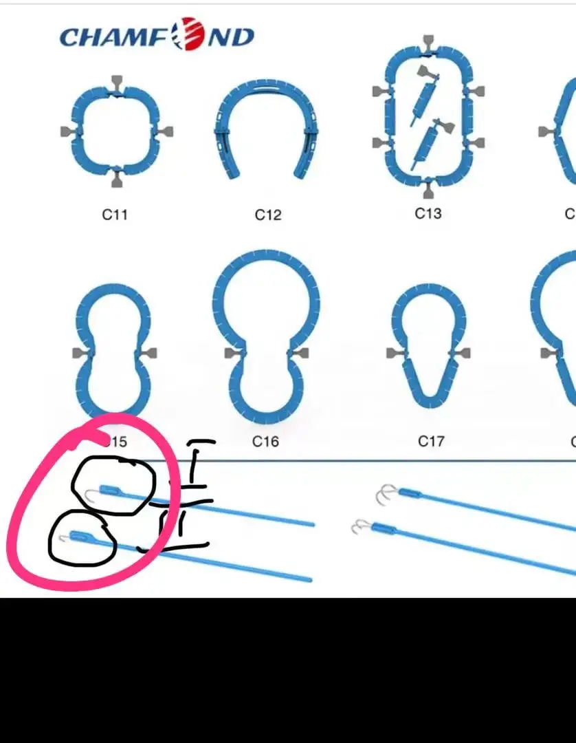 

Products with red circle 7 sets of large and small hooks (8 pieces per set)