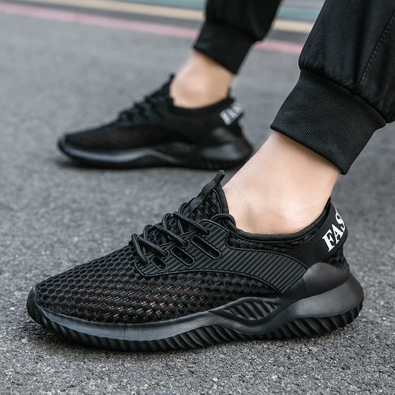 

New Summer Sport Shoes Men Casual Shoes Breathable Light Weight Running Fishnet Men Shoes Plus Size 37-46 Sneakers Zapato Hombre