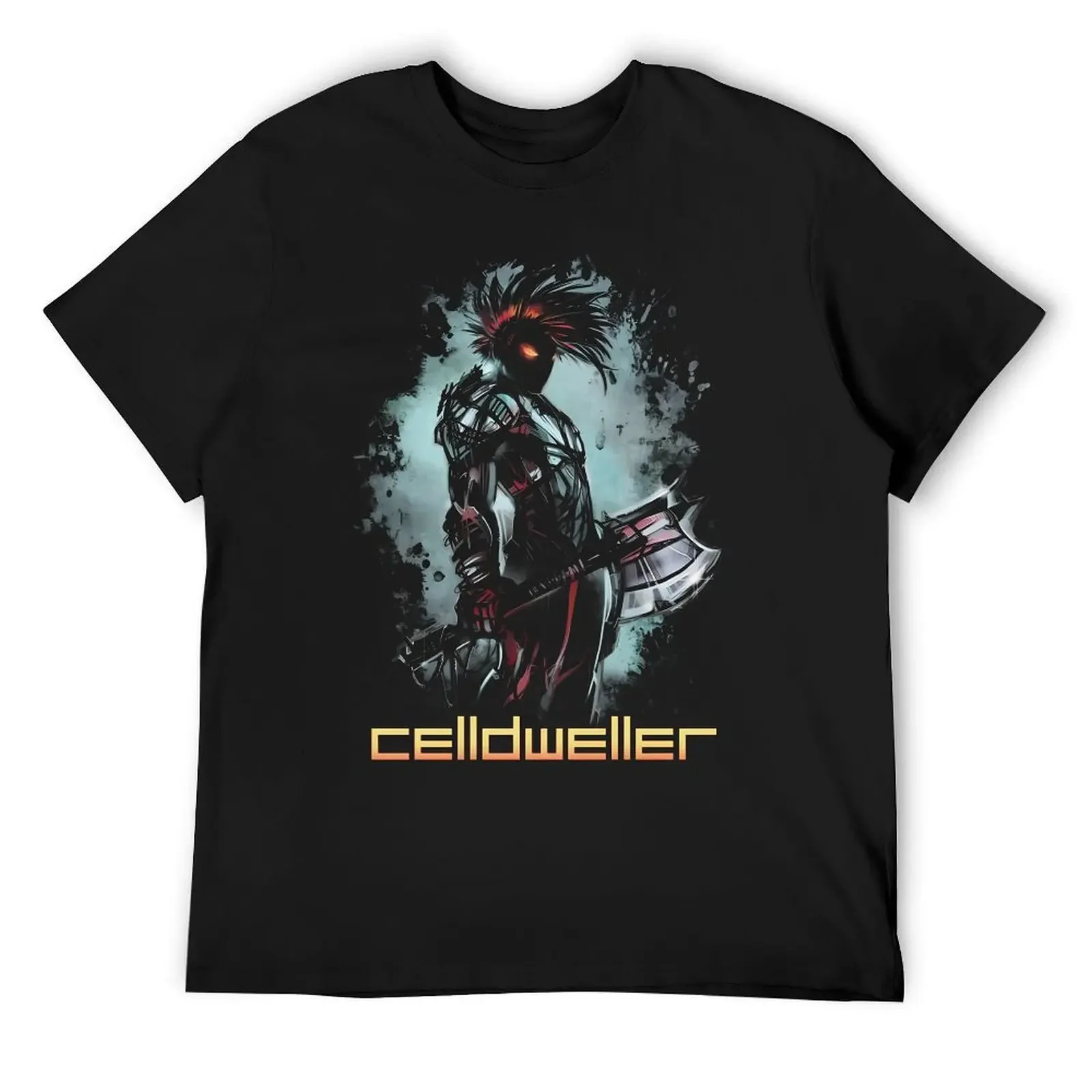 Celldweller-футболка Battleaxe винтажная футболка с рисунком футболки рэпера большого