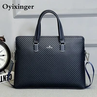 Men Leather Briefcase Office Bags For Man Famous Brand Crossbody Messenger Computer Bag Male Lawyer Luxury Handbags Bolso Hombre
