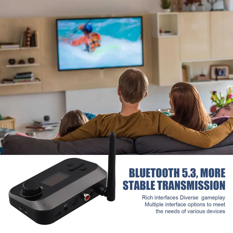 5 3 Bluetooth-адаптер 3в1 Bluetooth-передатчик-приемник для потоковой передачи музыки