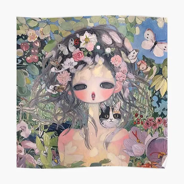 Kebun Tanaman Wanita постер винтажный художественный забавный настенный декор для дома