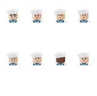 moc military 8pcslots navy army soldiers moc army weapons city modern figures parts building bricks blocks mini children toy