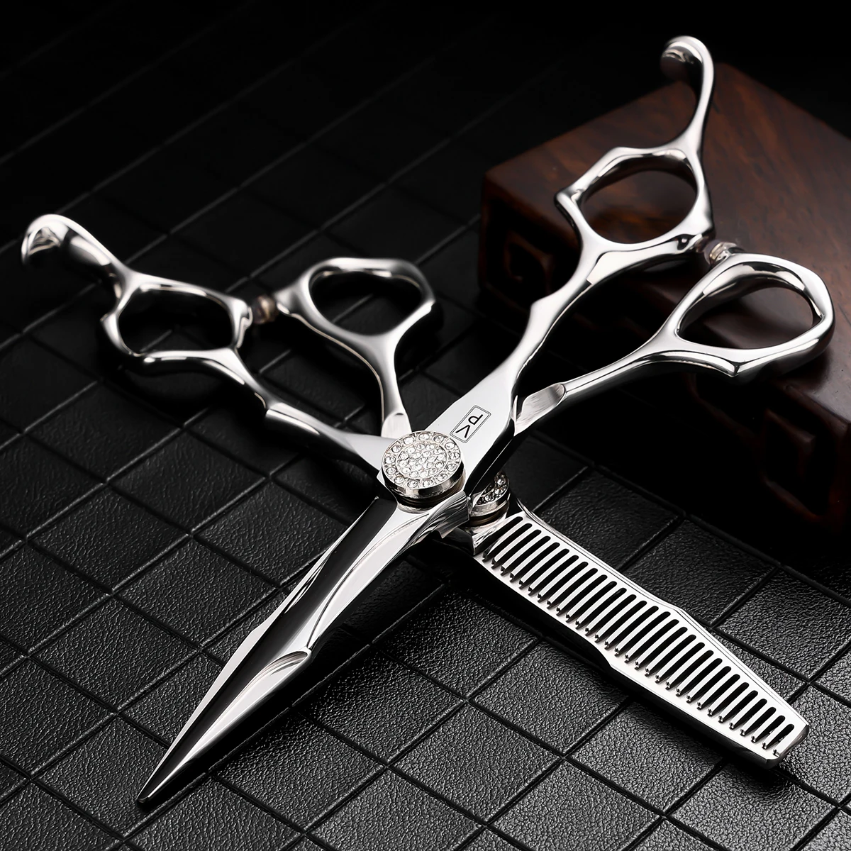 

VP Professional Hairdressing Scissors 6.0Inch Japan 440C Steel Hairdresser Hair Cutting Tools Barber Shears Thinning Scissors