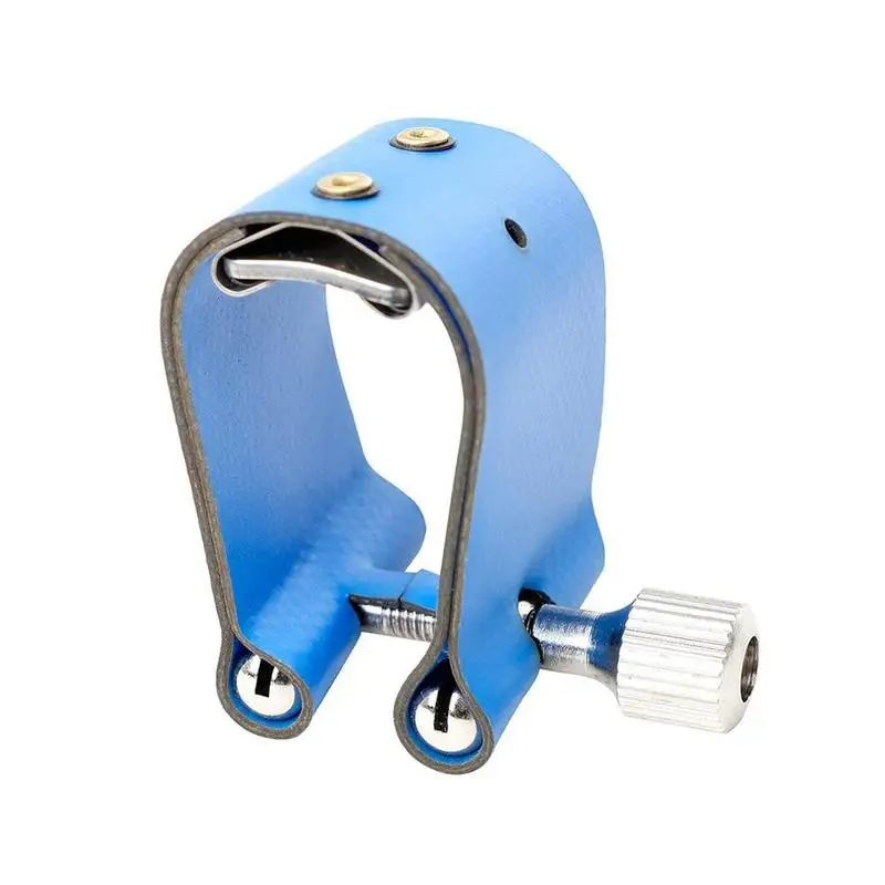 

U Shape Saxophone Leather Clip Clamp Leather Sax Pickup Accessories Red Blue Black Color