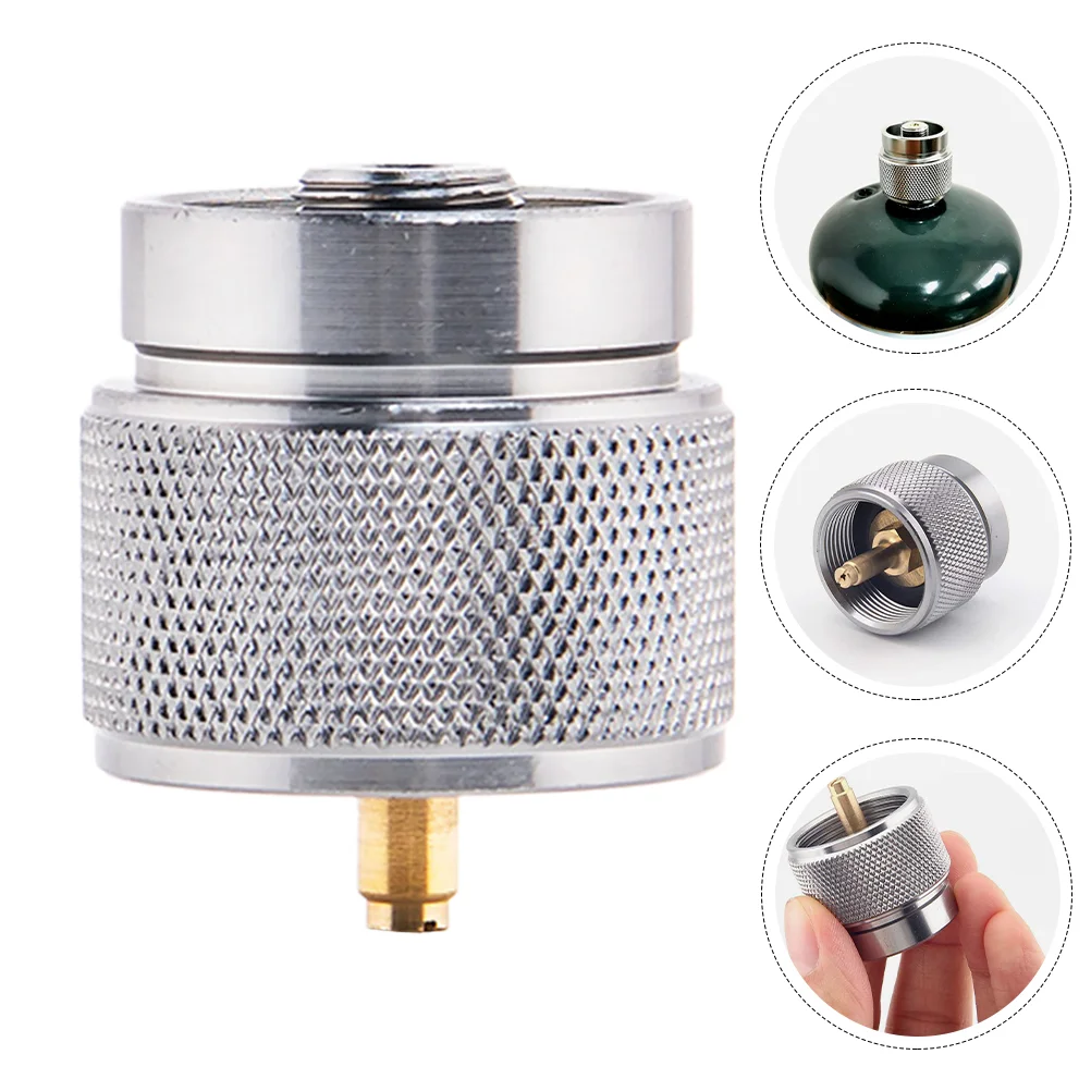 

Gas Propane Adapter Converter Charging Tank Bottle Professional Metal Convenient Outdoor Refillable Accessory Refilling Portable