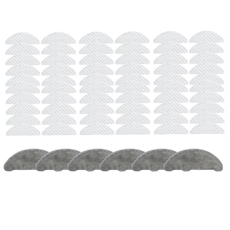 

66 Pcs Replaceable Mop Cloths Disposable Cloths Sets Parts For Roidmi EVE Plus Robot Vacuum Cleaner Parts