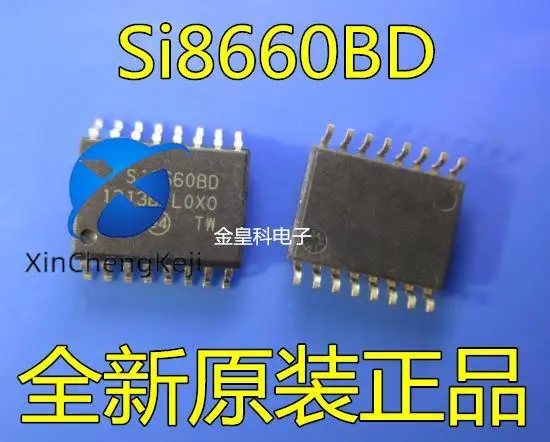 2pcs original new SI8660BD SI8660BD-B-ISR 6-CH digital isolator SOIC-16