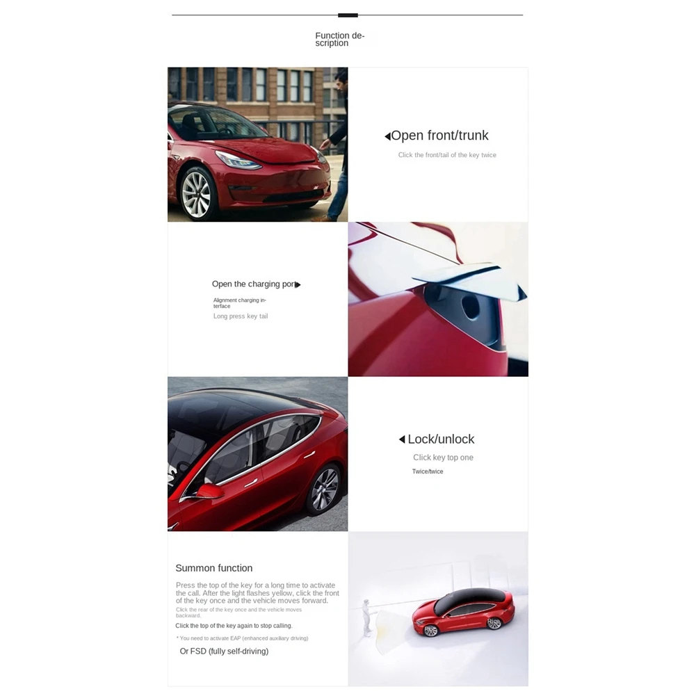 

Car Smart Remote Control Car Card Key Card Sleeve Retrofit Accessories for Tesla Model 3/Y