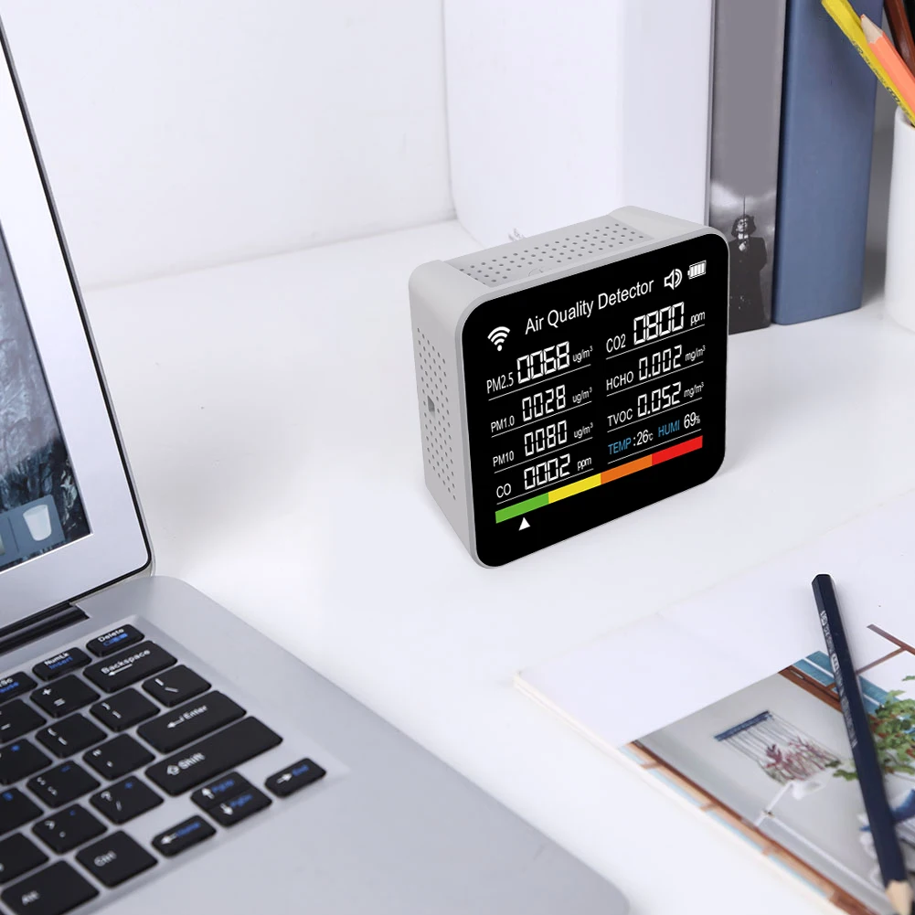 Монитор качества воздуха 15 в 1, Многофункциональный цифровой ...