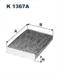 

K1367A pollen filter QASHQAI 1,5 DCI 14