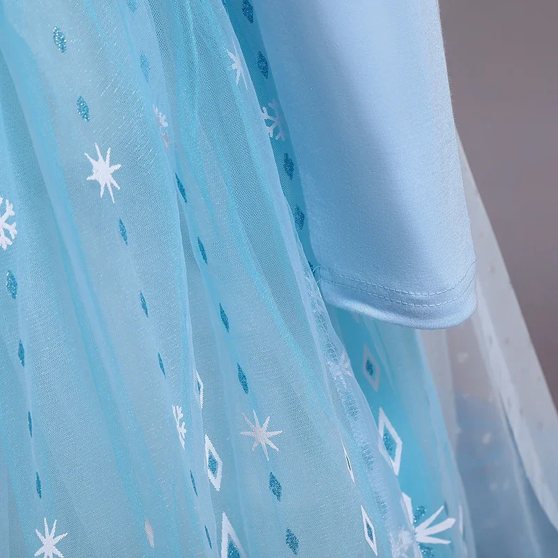 Костюм принцессы для девочек на Хэллоуин 2024 платья малышей платье косплея Эльзы