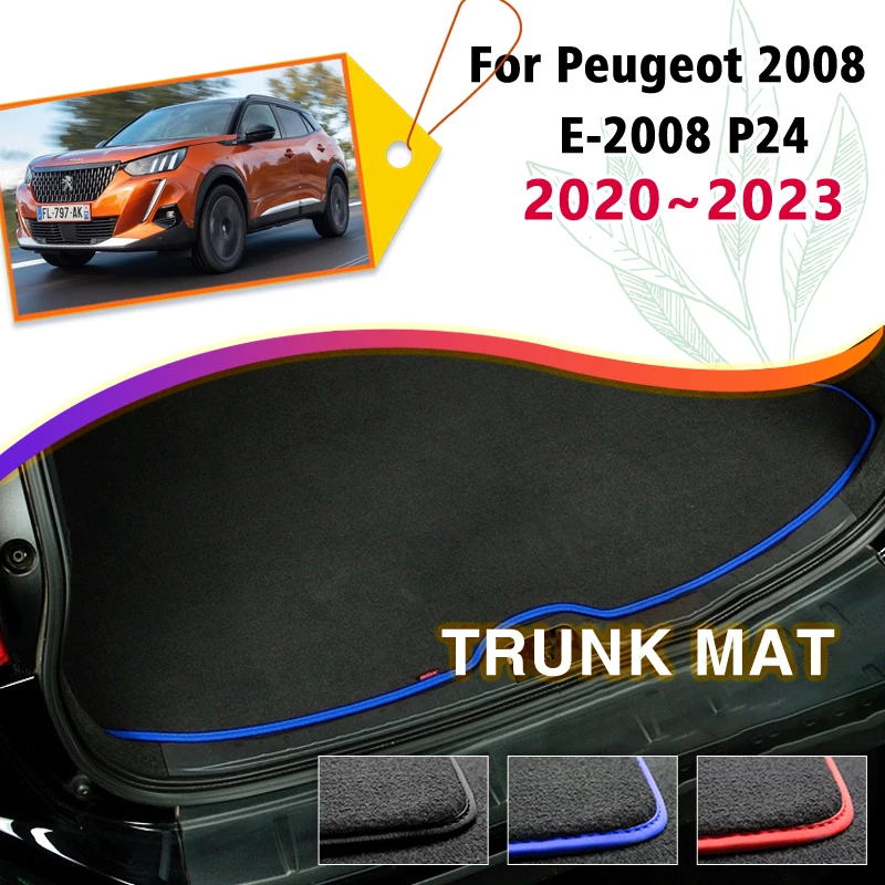 

Trunk Mat For Peugeot 2008 E-2008 P24 2020~2023 Boot Cargo Liner Tray Rear Trunk Luggage Floor Carpet Pad Auto Accessories 2022
