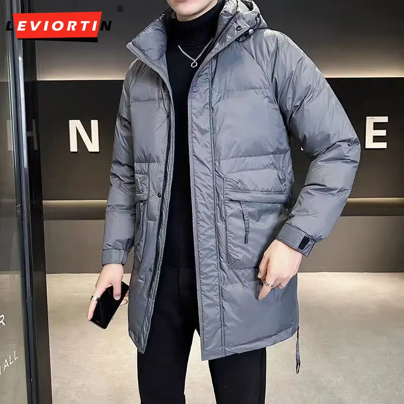 Пуховик средней длины