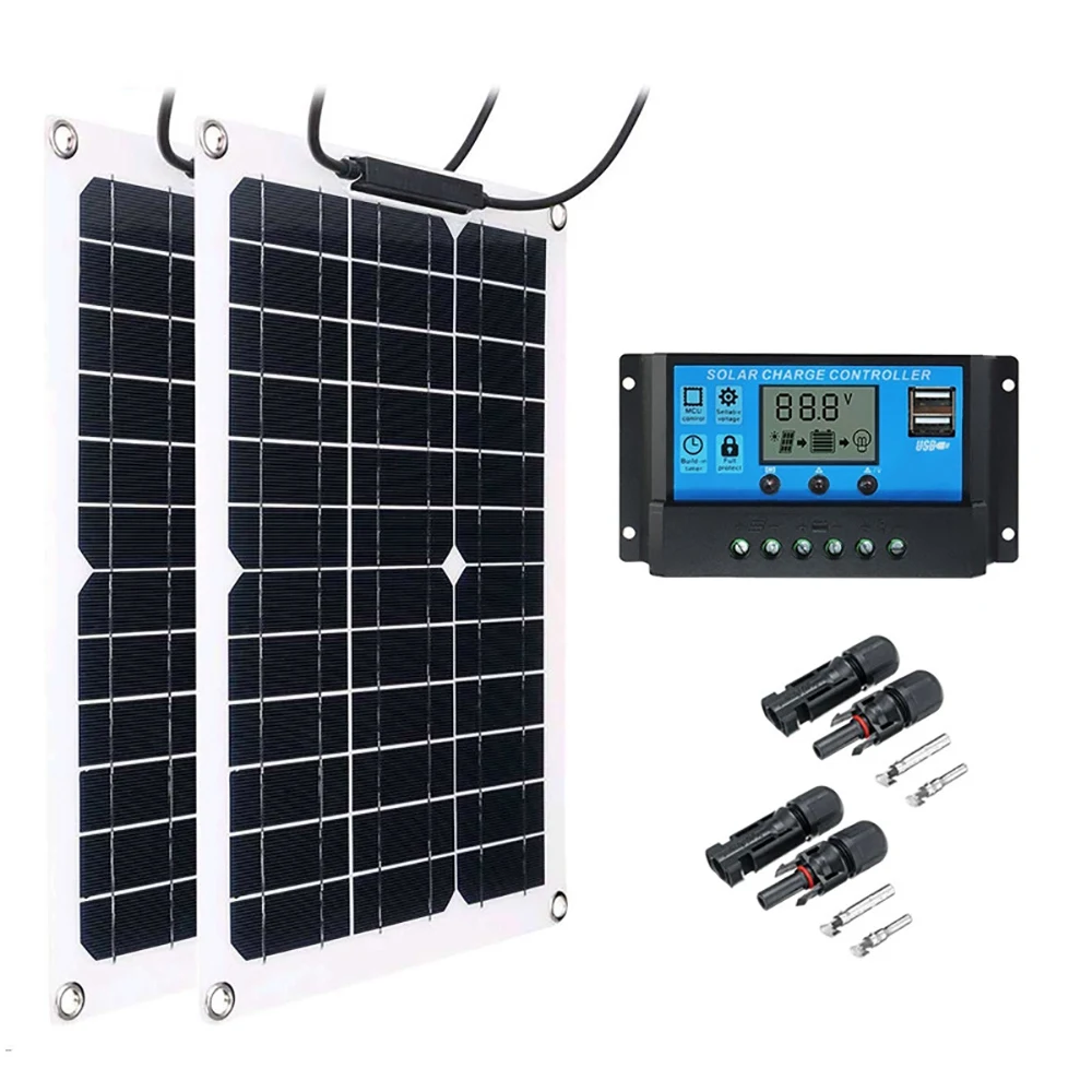 

600W Solar 18V Panel Solar Cells Solar Panel Kit 60A Controller for Car Boat